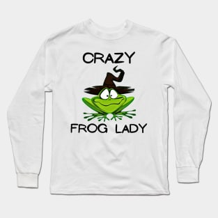 Crazy Frog Lady Long Sleeve T-Shirt